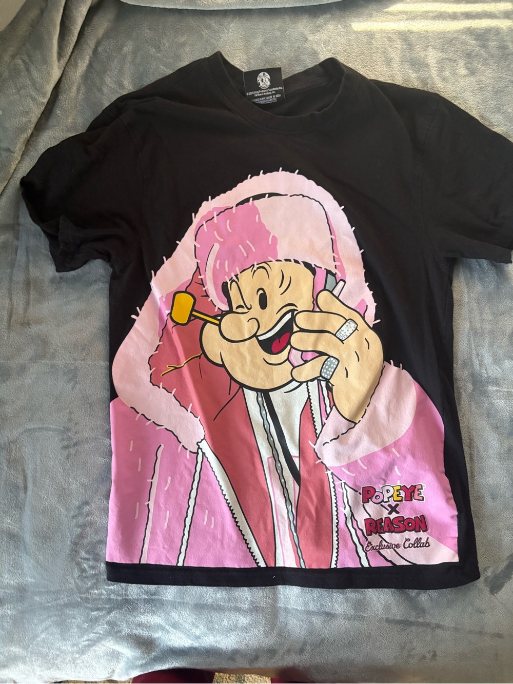 Reason x Popeye Collab Black  M Dipset Killa Cam Aesthetic Y2K Streetwear size M